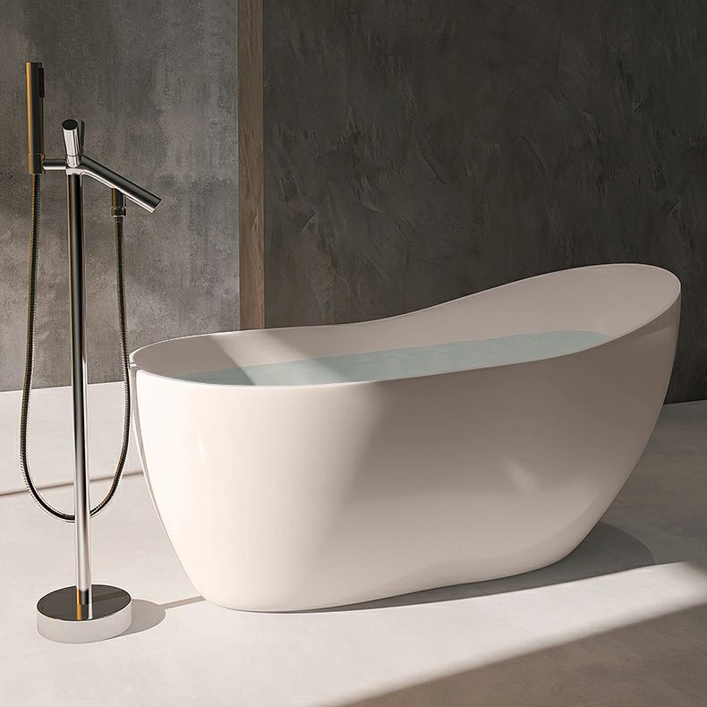 Modern Style Freestanding Soaking Bathtub Single Slipper Acrylic Bathtub for Bathroom