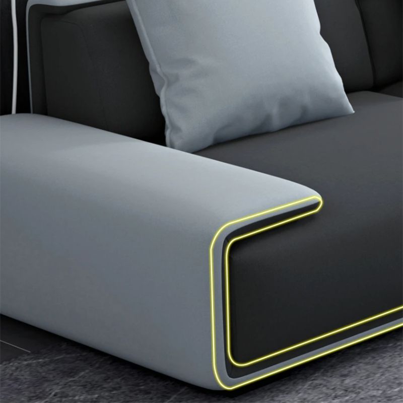 Armless Sofa 35.43" D x 27.55" H Standard Sofa with Pillow for Living Room