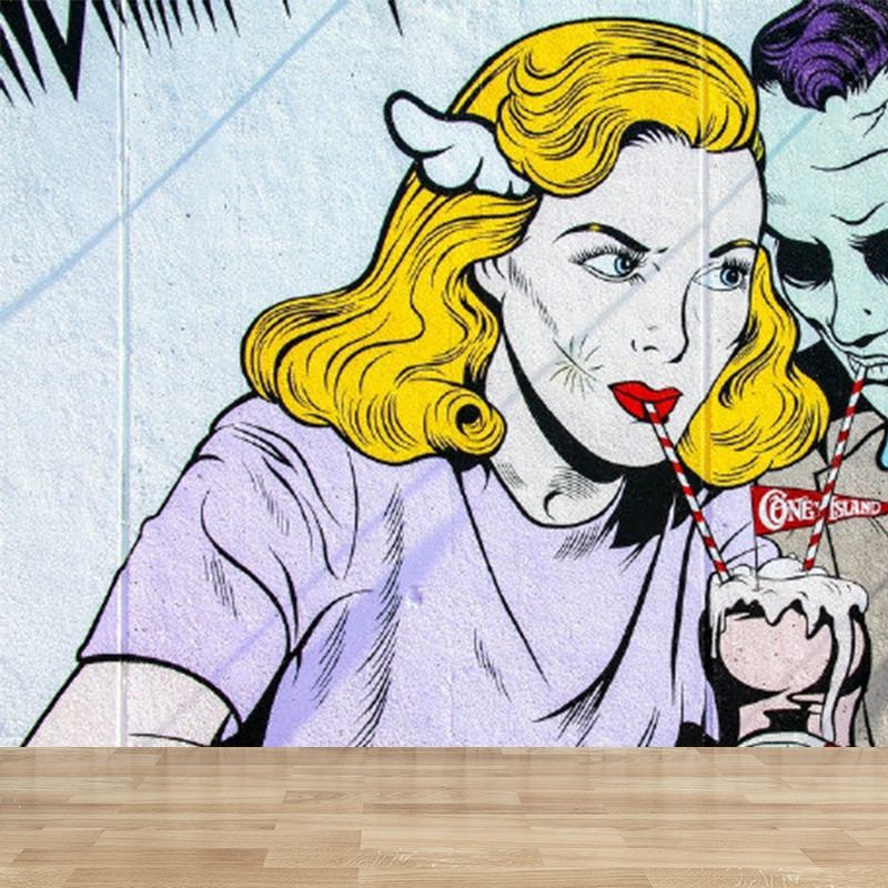 Non-Woven Ornamental Mural Decal Modern Fine Arts Graphic Wall Decor, Personalize