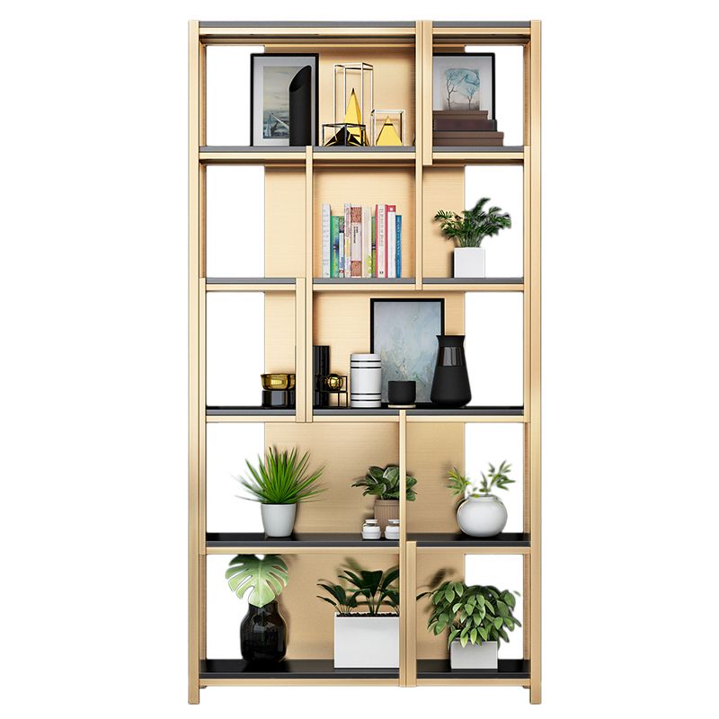 GLAM STYLE-Regal-Bücherregal Open Back 5-Shelf-Bücherregal für Büro und Zuhause