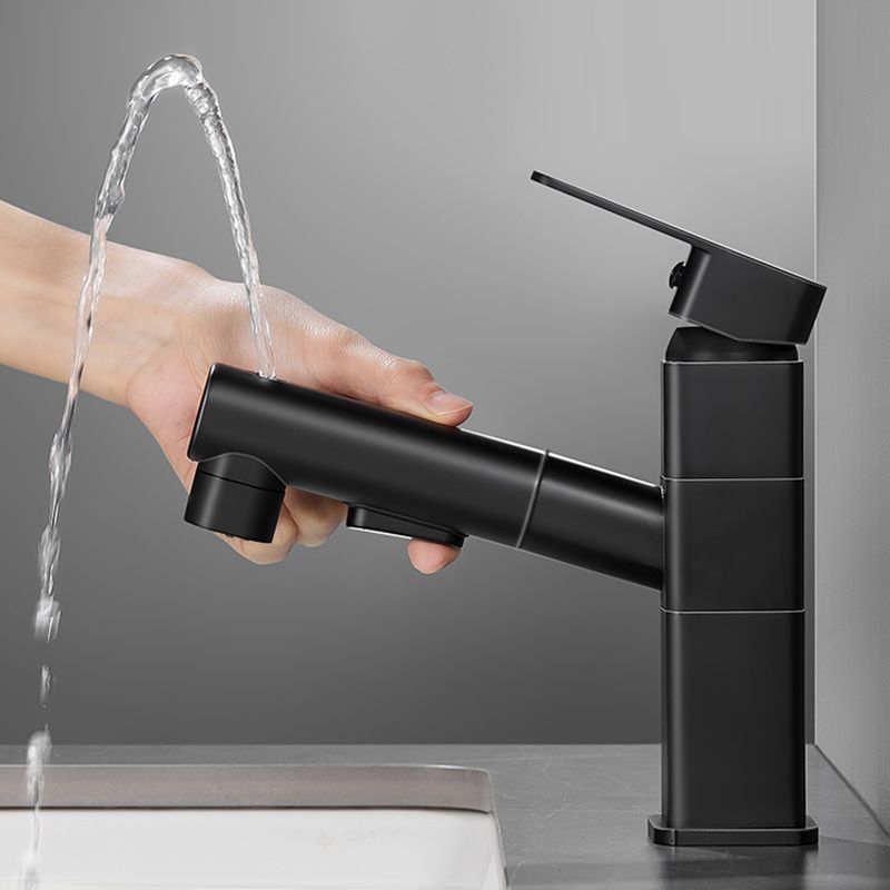 Bathroom Vessel Faucet Lever Handle 1 Hole Vessel Sink Faucet
