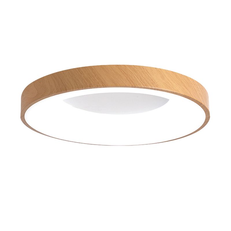 Circular Flush Mount Fixture Modern Metal 1 Light Flush Light