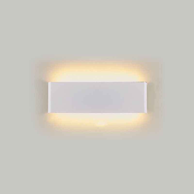 Contemporary Style Rectangular Wall Lamps Metal 2 Lights Wall Lighting