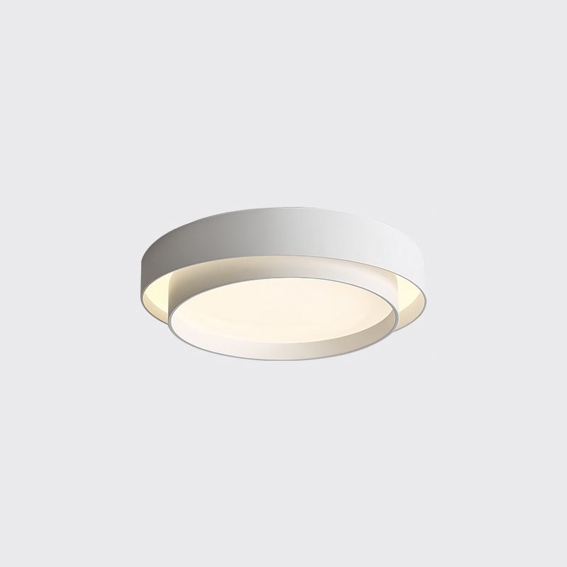Wrought Iron LED Ceiling Light in Modern Concise Style Acrylic Circular Flush Mount for Bedroom