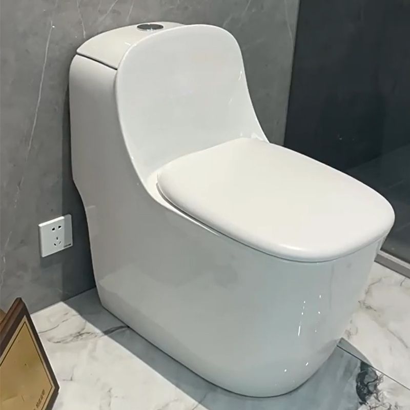 Traditional Floor Mount Toilet Slow Close Seat Included Toilet Bowl for Bathroom