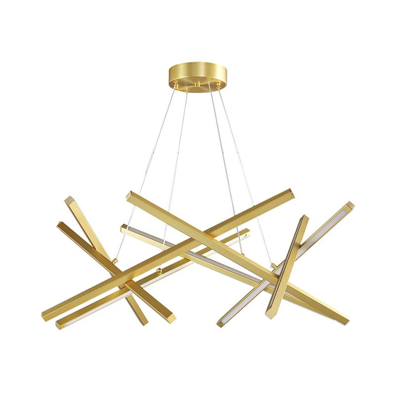 Criss Criss Lampone a sospensione lineare Modernista Modernista Acrilico Sala da pranzo LED Sospensione LAMPAGGIO