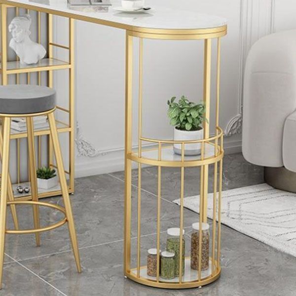 Industrial Bar Table Set 1/3 Pieces Stone Table and Stool Set