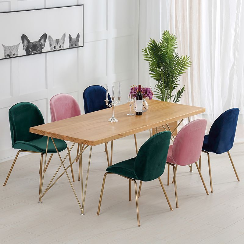 Mesa tradicional de comedor de madera maciza de pino de mesa de lujo para el hogar