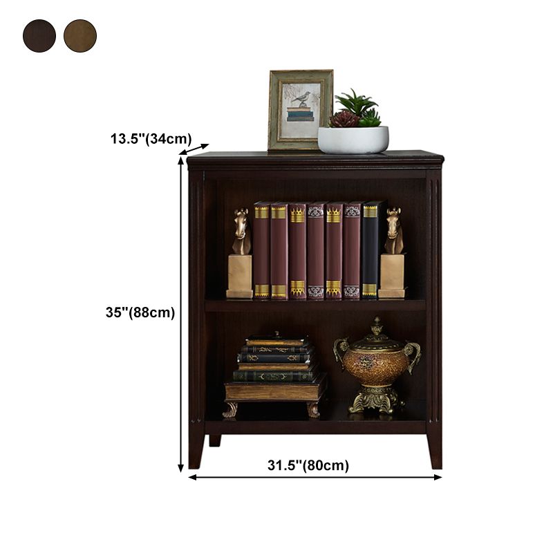 Solid Wood Standard Bookcase Modern Home Bookshelf with Rectangle Shelves