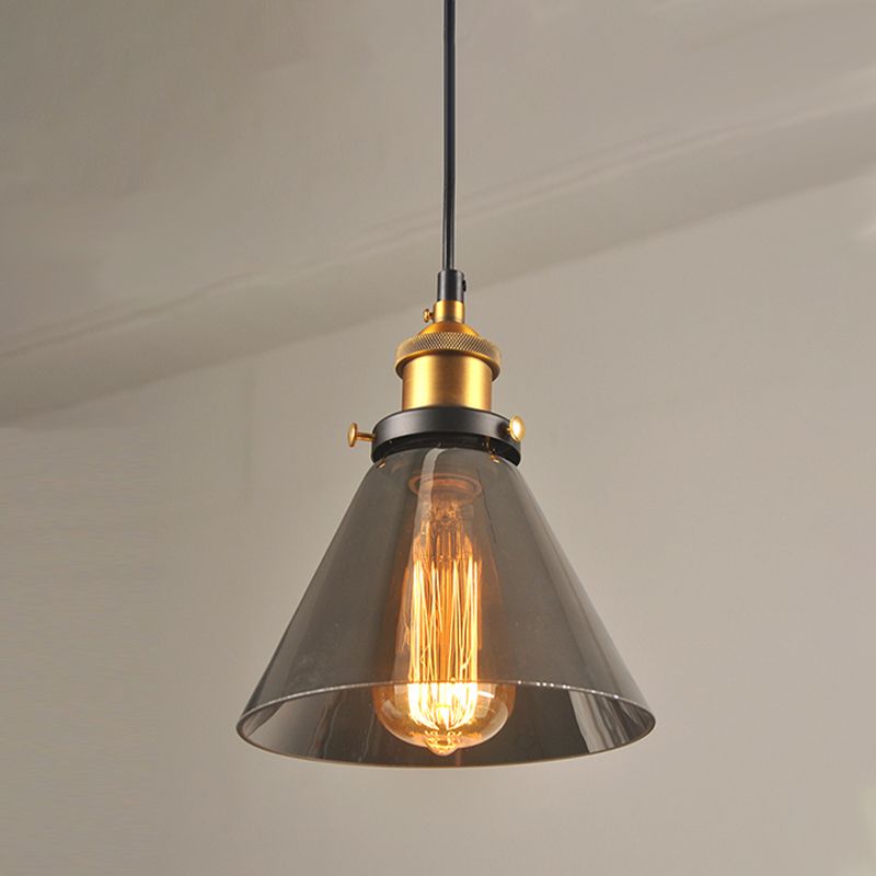 Lámpara colgante geométrica de una sola bomba
