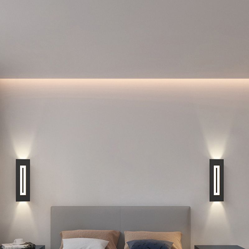 Metal Geometric Wall Light Nordic Black LED Wall Sconce for Living Room