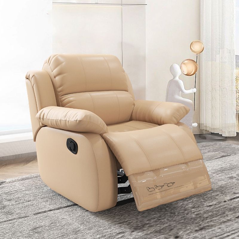 Modern Lumbar Support Recliner Chair Genuine Leather Standard Recliner