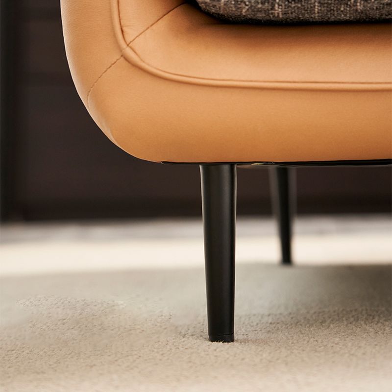 Modern Tuxedo Arm Removable Cushions Sofa with Pillows 35.43" for Living Room