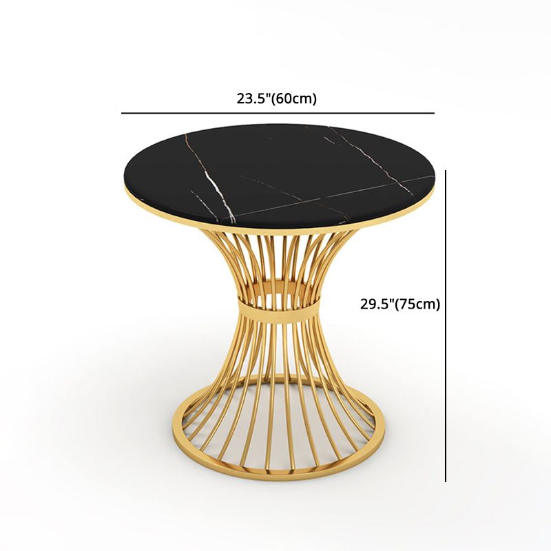 Glam Black Sintered Stone Dining Table Set 1/2/5 Pieces Dining Set for Home Use