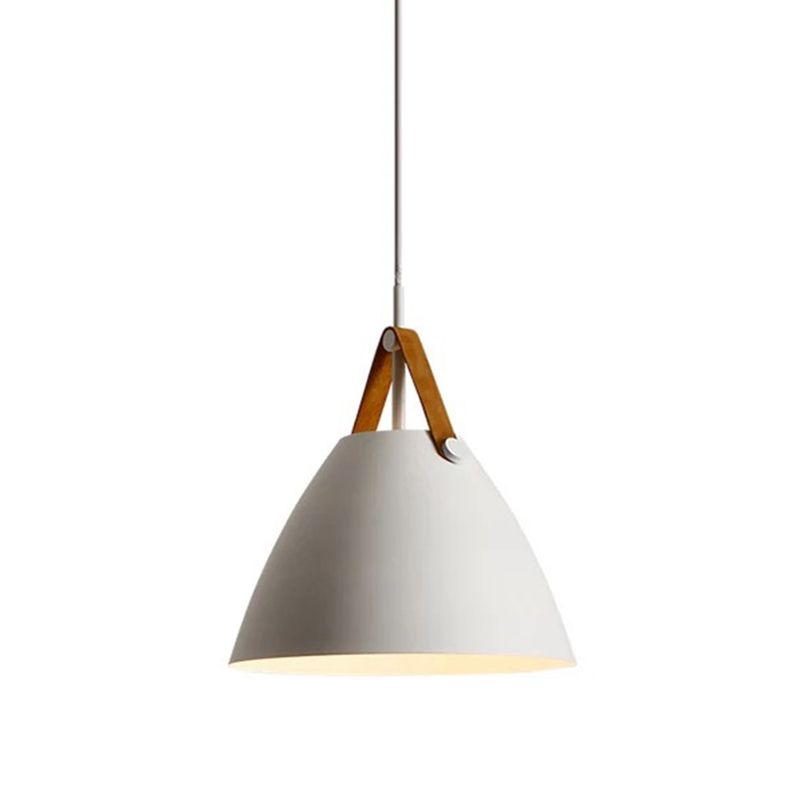 Forme du cône de style moderne Métal de lampe de suspension 1 Lumières éclairées pour le café