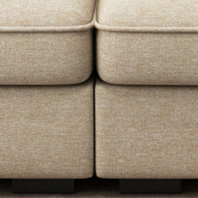 Modern Reversible Chaise 137" Sectionals with Pillows Flared Arm for Living Room