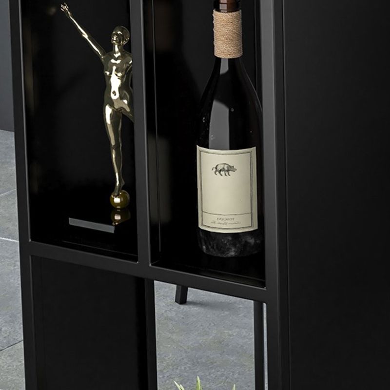 Modern Rectangle Metal Pub Table Double Pedestal Bar Height Cocktail Table