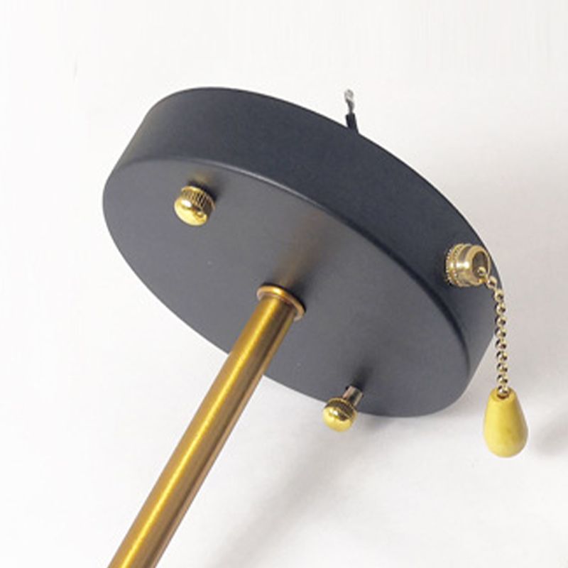 Industrial Tapered Shape Wall Mount Light Fixture Metal Sconce Lamp in Black