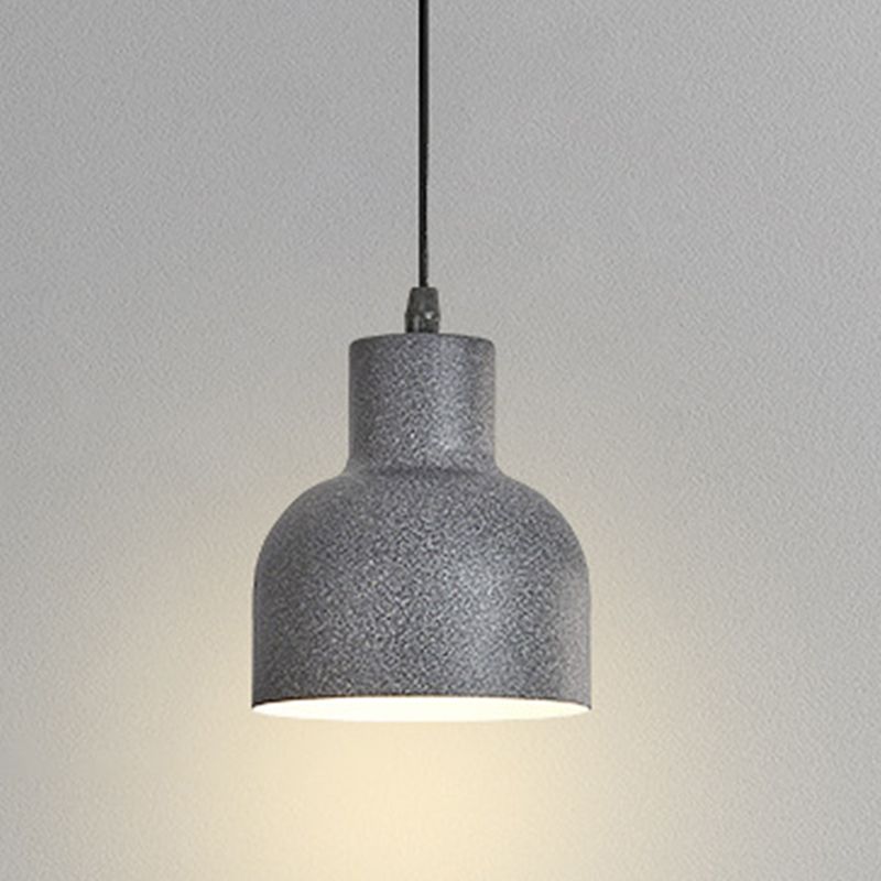 Géométrique Small Pendant Lightture Metal 1 Bulbe Nordic Hanging Light pour le chevet