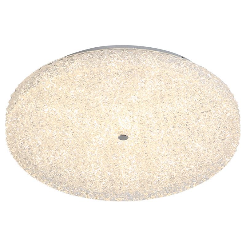 Modern Ceiling Mount Light LED Close to Ceiling Lamp with Glass Shade for Living Room