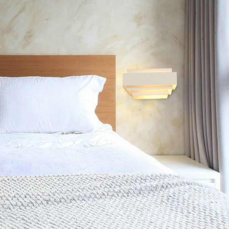 Luces de pared de 2 luces blancas de 2 luces de estilo moderno