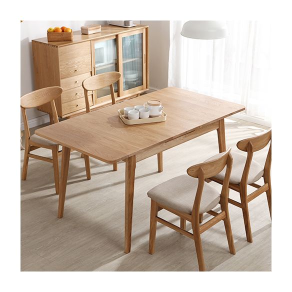 Minimalist Style Dining Table with Solid Wood Dining Table and Chairs for Home Use