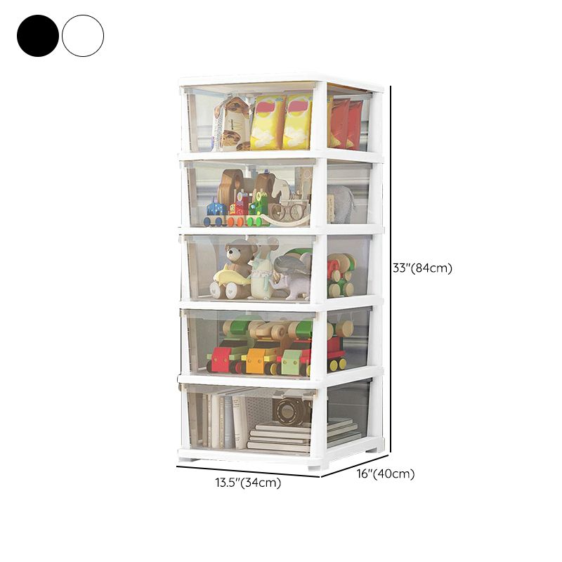 Contemporary Storage Cabinet with Legs 5-drawer Wardrobe Armoire