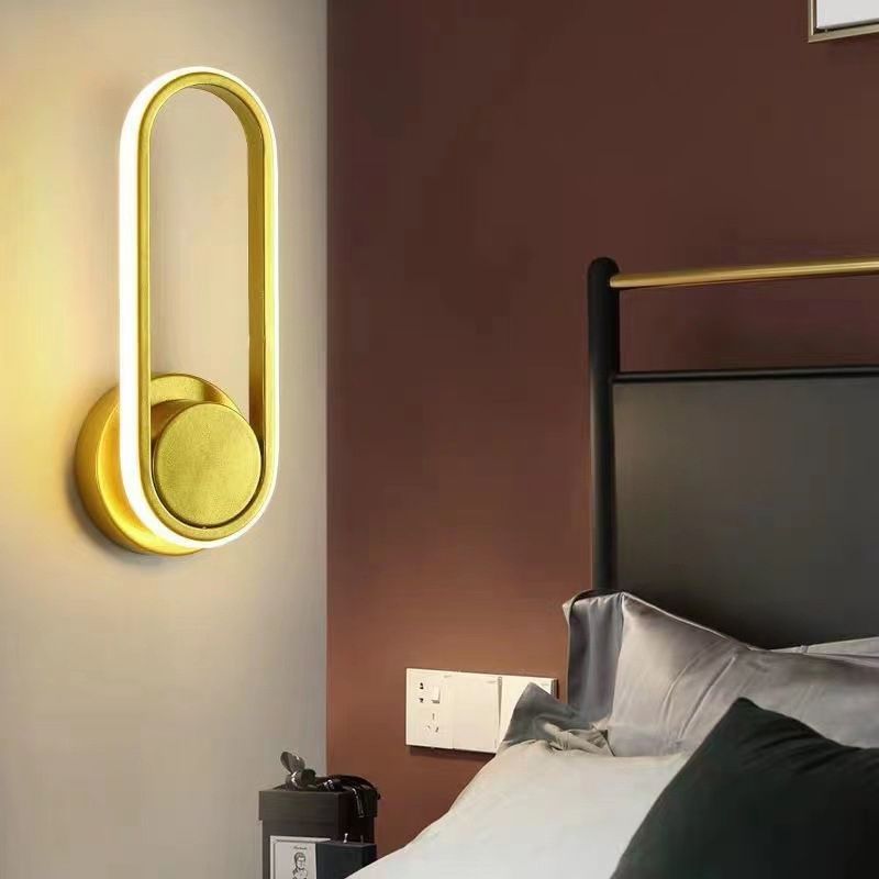 Geometric Wall Lighting Ideas Modern Metal 1 Light Wall Mount Lamp