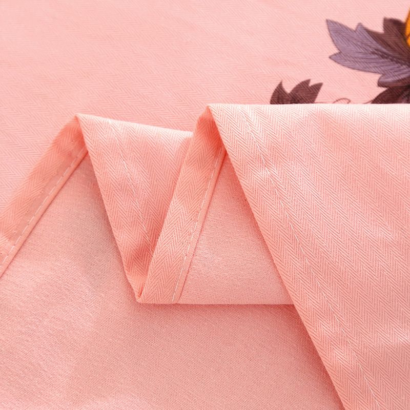 Sheet Sets Cotton Floral Printed Breathable Super Soft Wrinkle Resistant Bed Sheet Set