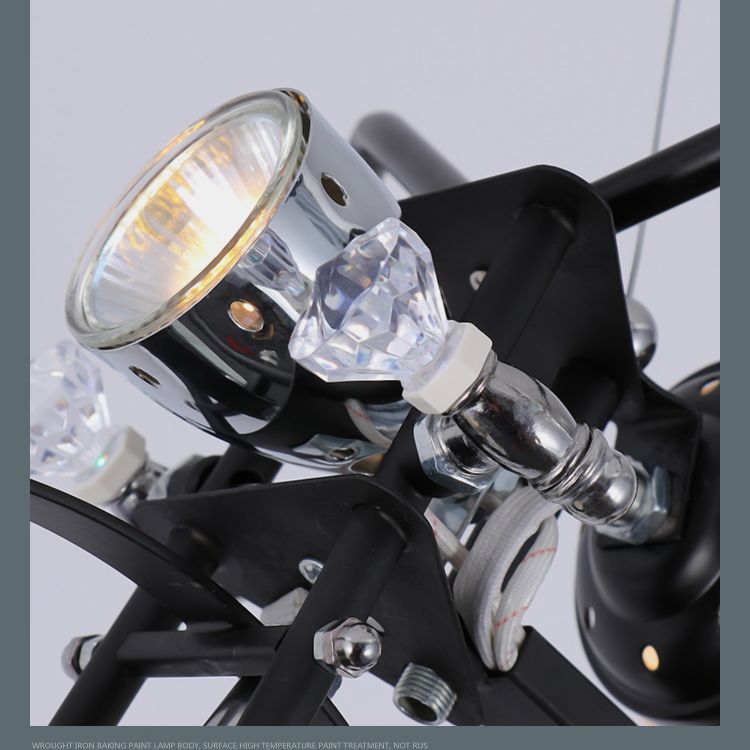 Accensione industriale a sospensione per moto per bar, luce in vetro bianco glassata per bar