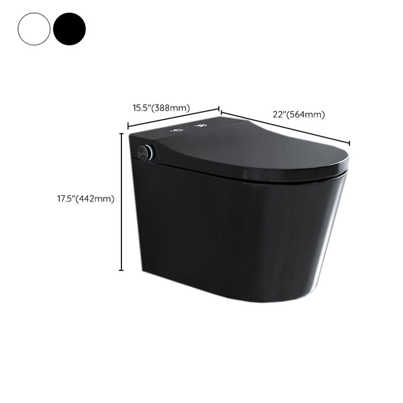 Modern Siphon Jet Flush Toilet One-Piece Wall Mount Toilet for Bathroom