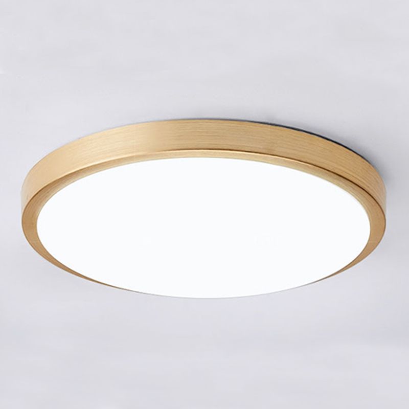 Moderne eenvoudige LED-plafondlamp aluminium ronde inbouwmontage voor gang
