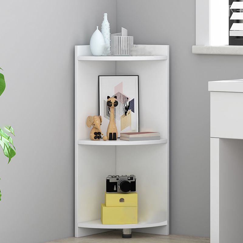 Closed Wooden Bookshelf Modern Minimalist Home Living Room Corner Bookcase