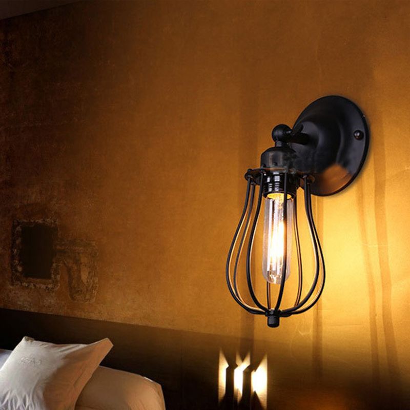 Pear Semi Flush Mount Light Fixture Industrial Metallic Ceiling Mount Chandelier for Bedroom