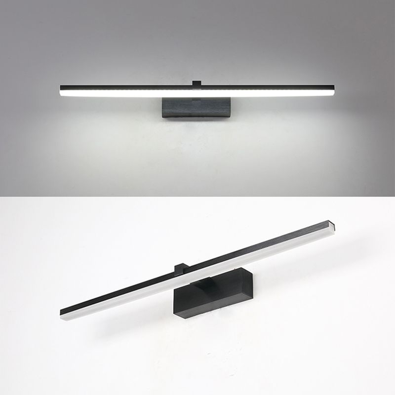 Straight Mirror Light Modern Colorful 1 Light Wall Sconce Fixture for Bedroom