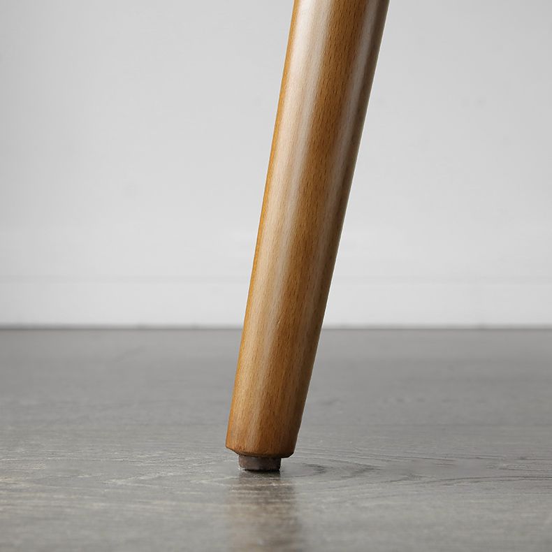 Chaise de salle à manger contemporaine chaise latérale ouverte avec 4 pattes en bois pour un usage domestique