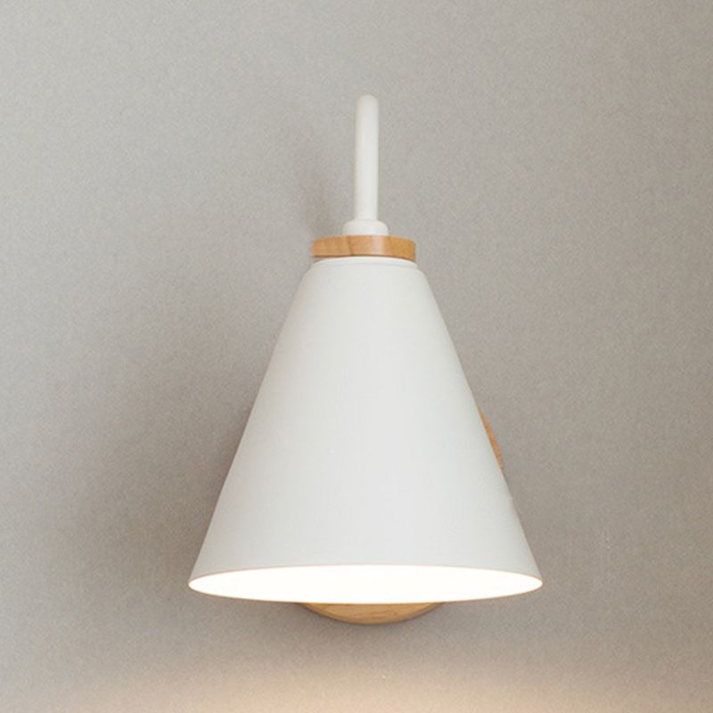 Einfache hölzerne Wandleuchten mit einem Kopf moderne Wandleuchte für Schlafzimmer