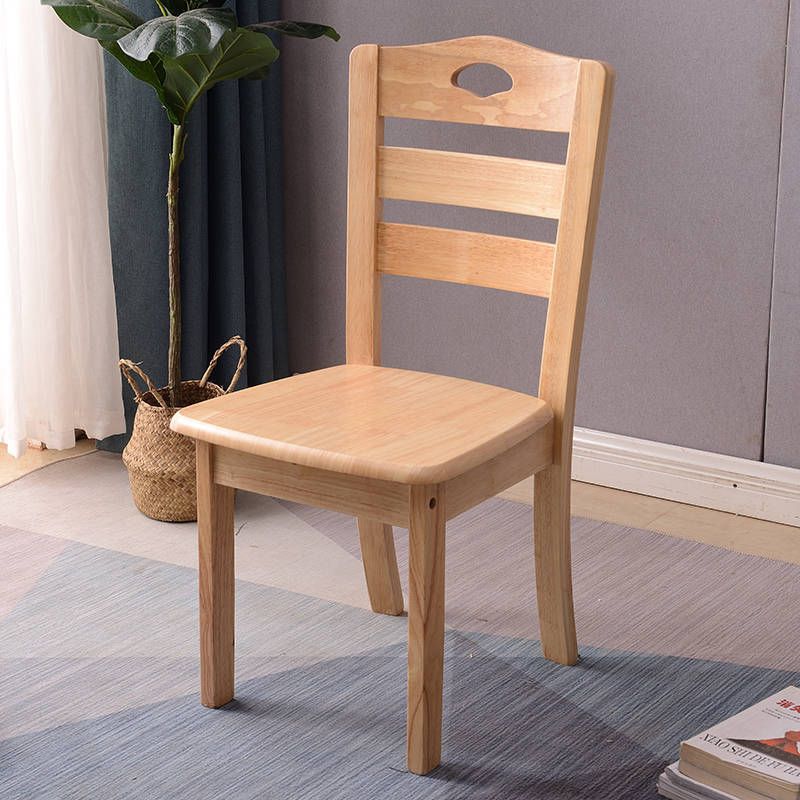 Chaise latérale de salle à manger intérieure traditionnelle en bois, chaise latérale de salle à manger à dossier en échelle