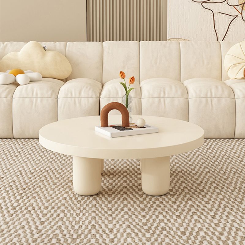 Wood Coffee Cocktail Table White Coffee or End Table with 4 Legs