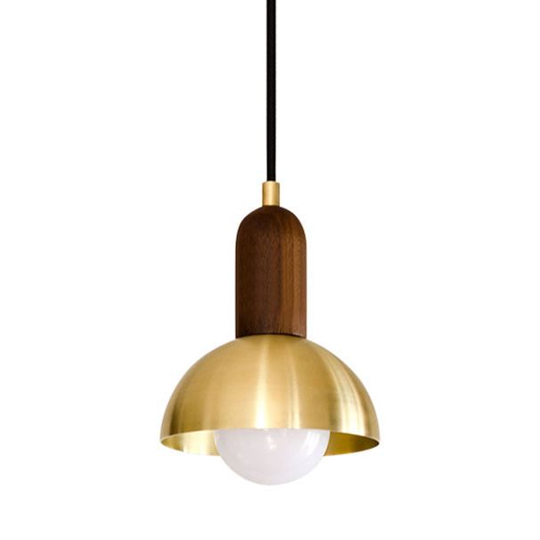 Post-modern Drop Pender Light Simple Style Bowl Forme Métal Métal