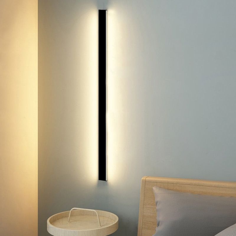 Luz de la plataforma lineal contemporánea Metal 1 Luz Led Mural Luz Montada Luz