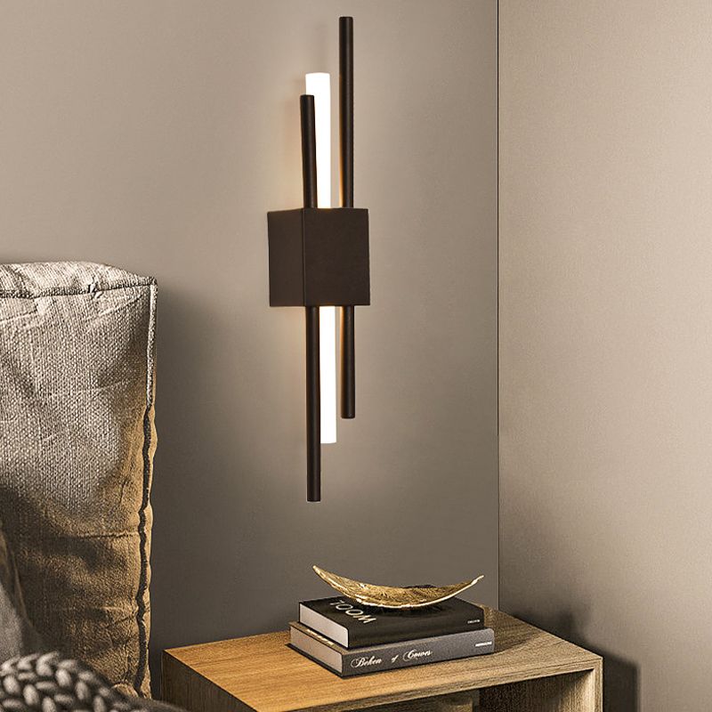 Metal Cylinder Shape Wall Light Modern Style 1 Light Wall Light Sconce