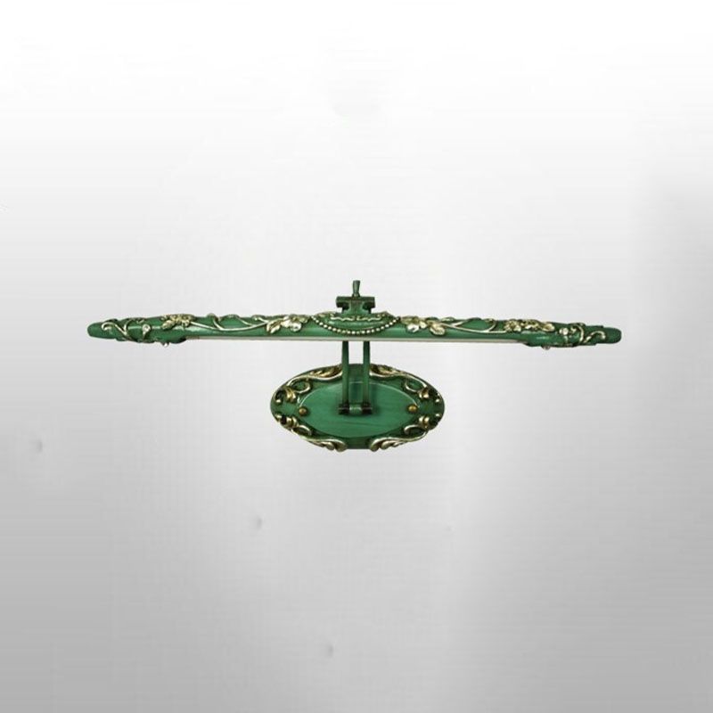 Traditional Carved Vanity Wall Light Adjustable Resin LED Sconce Light