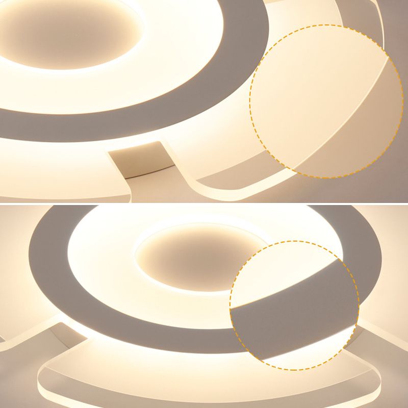 Simplicidad contemporánea LED TECHINE TODO ACRYLIC SHADE CREATIVO FIJA DE ILUMBACIÓN DE MONTAJE DE MONTAJE DE MONTAJE