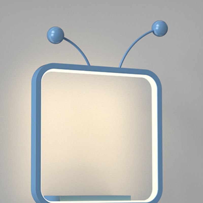 Metal Geometric Shape Wall Light Kid Style 1 Light Wall Light Sconce