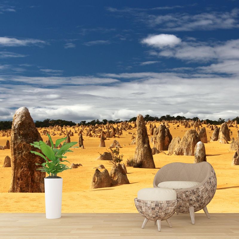 Eco-friendly Desert Mural Decorative Mildew Resistant for Sitting Room Bedroom