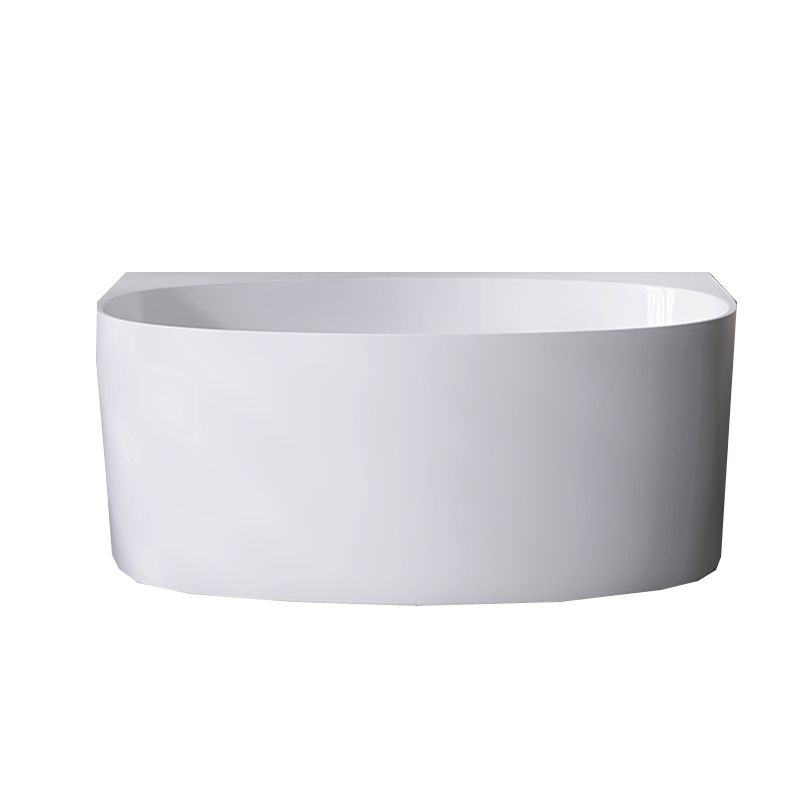Modern Acrylic Bathtub Center-Front Soaking Bathtub , 22.83-inch Tall