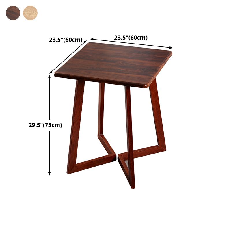 Mesa de madera de cocina industrial para restaurante mesa de comedor con base de madera