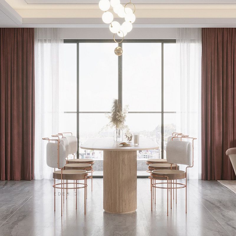 Mesa de comedor de madera maciza de pino
