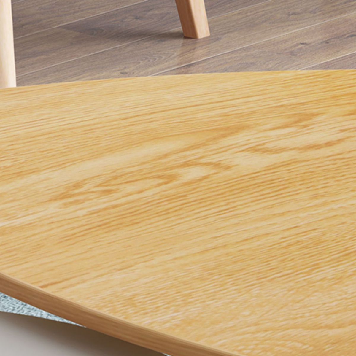 Contemporary Coffee Table Wooden 3 Legs Coffee Cocktail Table